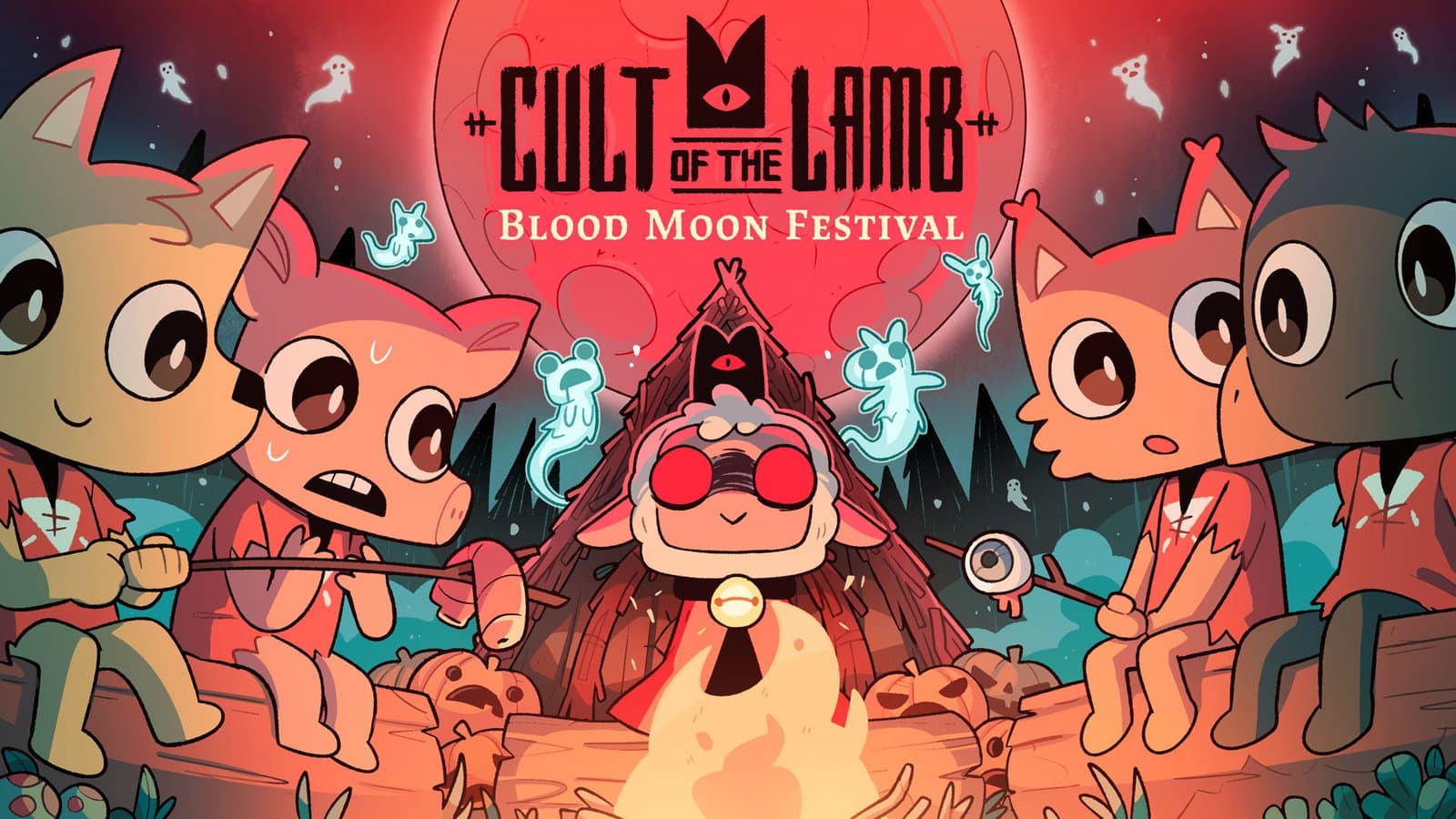 Ya está disponible el evento de Blood Moon Festival en Cult of the Lamb